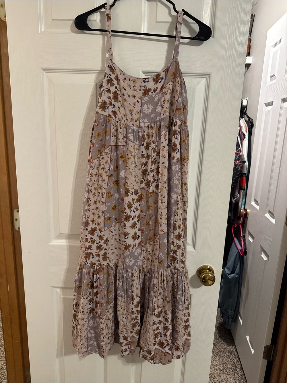 Women’s Lavender Floral Tiered Sundress